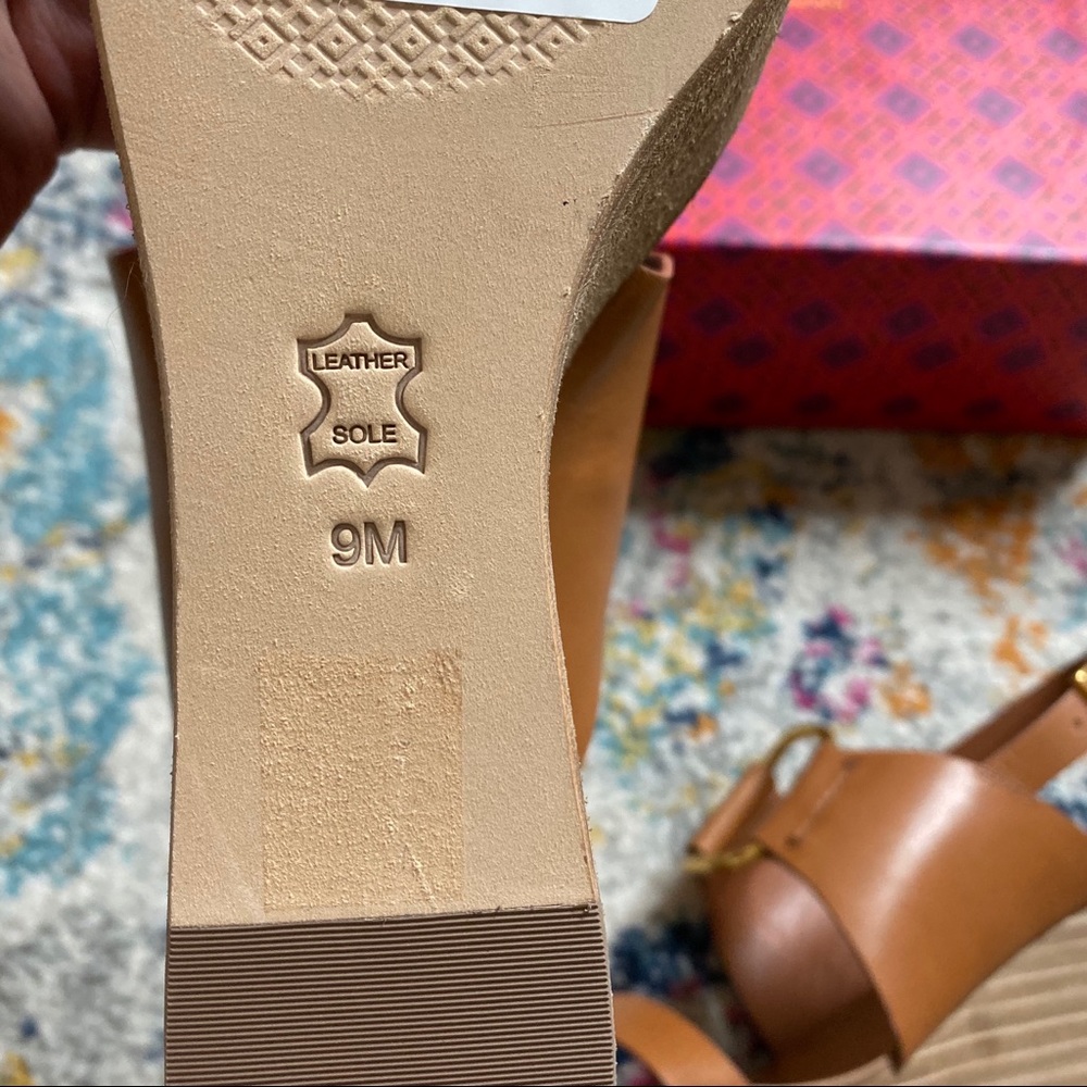 NIB TORY BURCH
Slingback Leather Platform Sandals - Picture 6 of 6